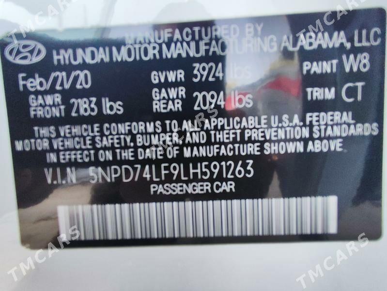 Hyundai Elantra 2020 - 200 000 TMT - Mary - img 2