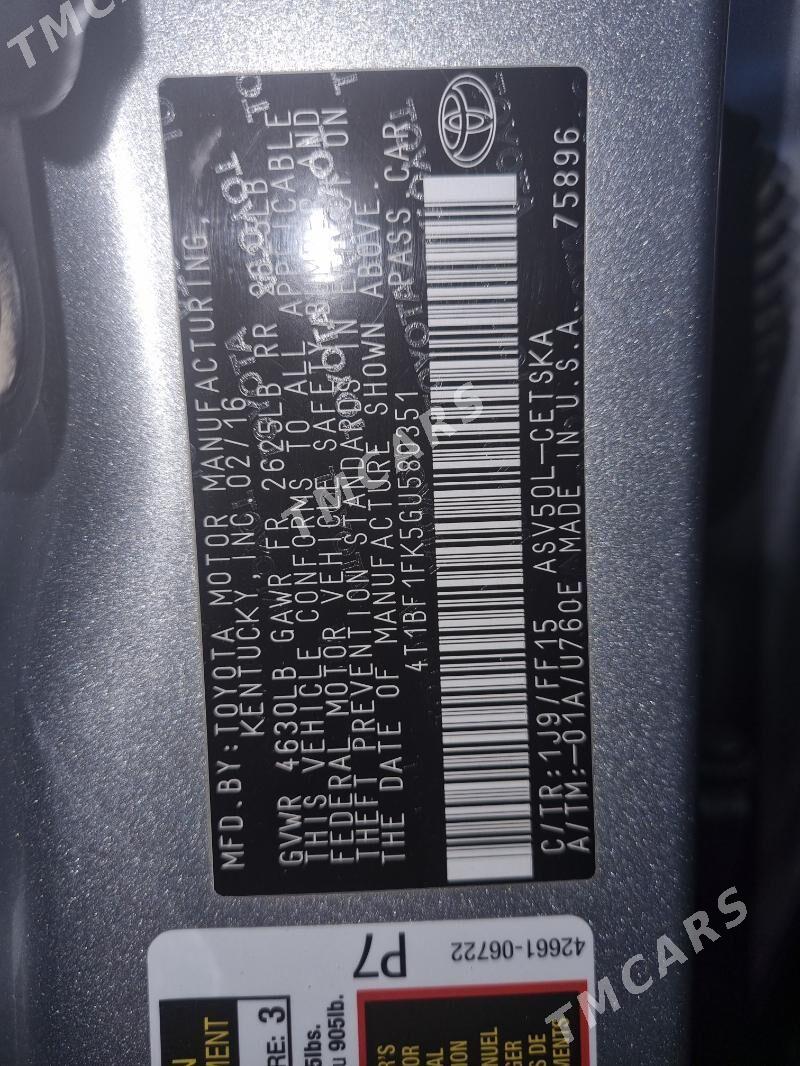 Toyota Camry 2016 - 270 000 TMT - Ашхабад - img 2