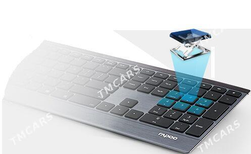 Сверхтонкая Клавиатура Rapoo E9500G Wireless - Aşgabat - img 4