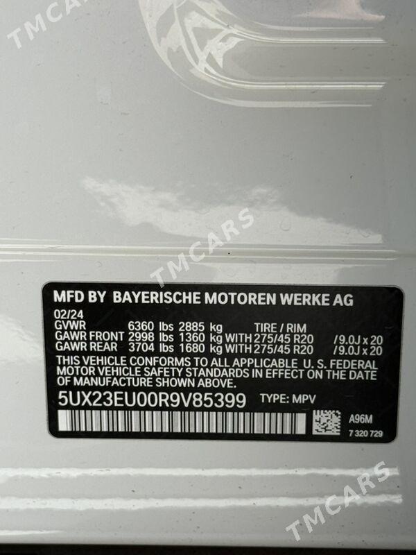 BMW X5 2024 - 1 530 000 TMT - Ашхабад - img 8