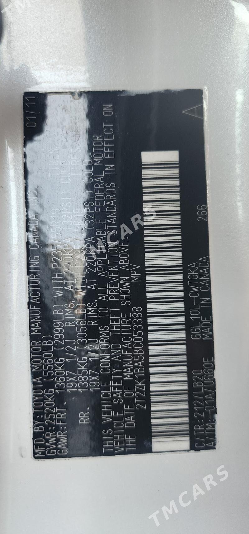 Lexus RX 350 2011 - 315 000 TMT - Мары - img 7