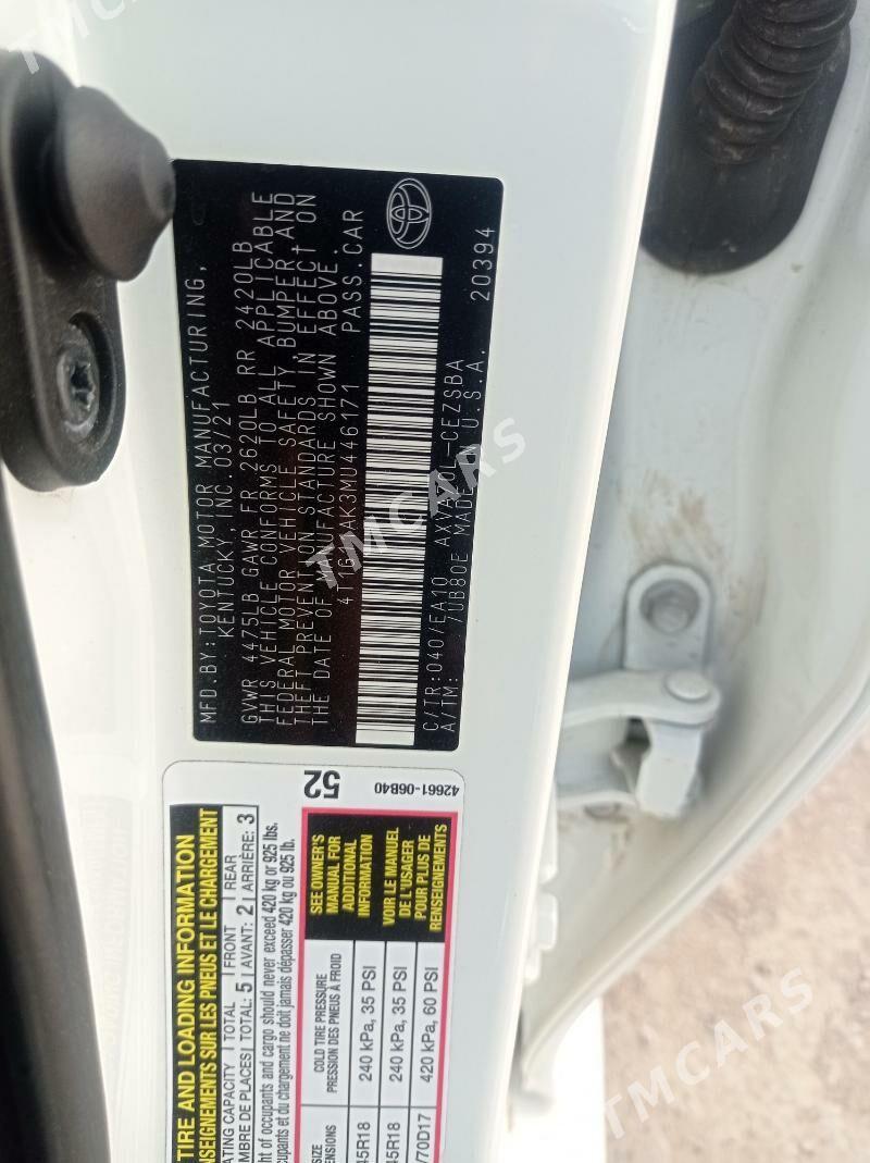 Toyota Camry 2021 - 350 000 TMT - Mary - img 9