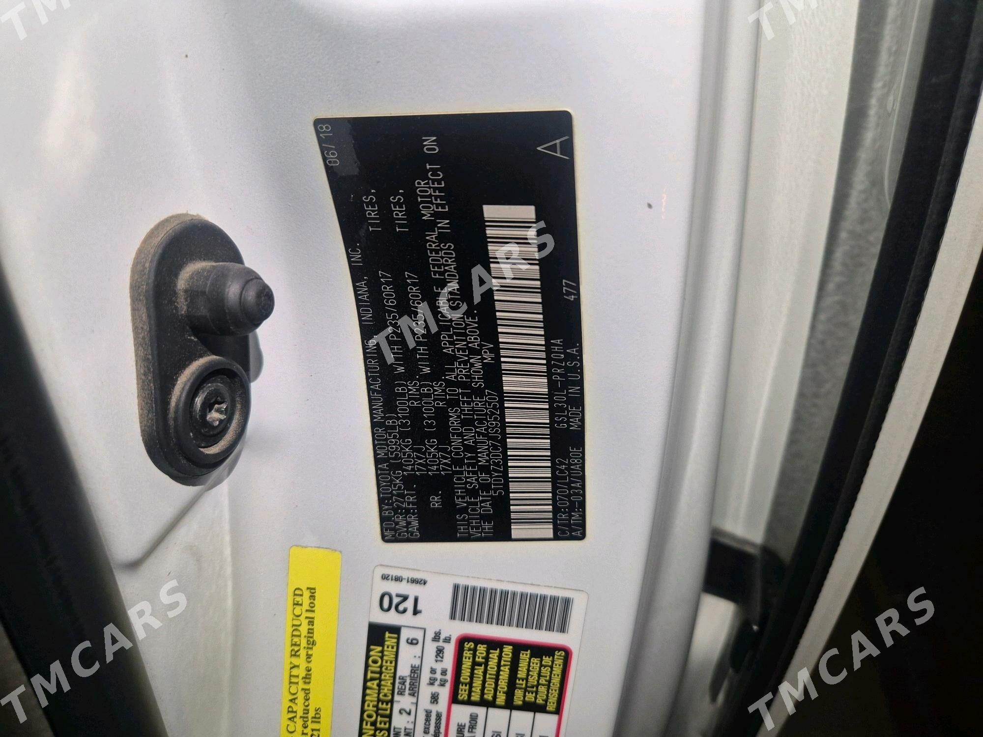 Toyota Sienna 2018 - 435 000 TMT - Gyzylarbat - img 6