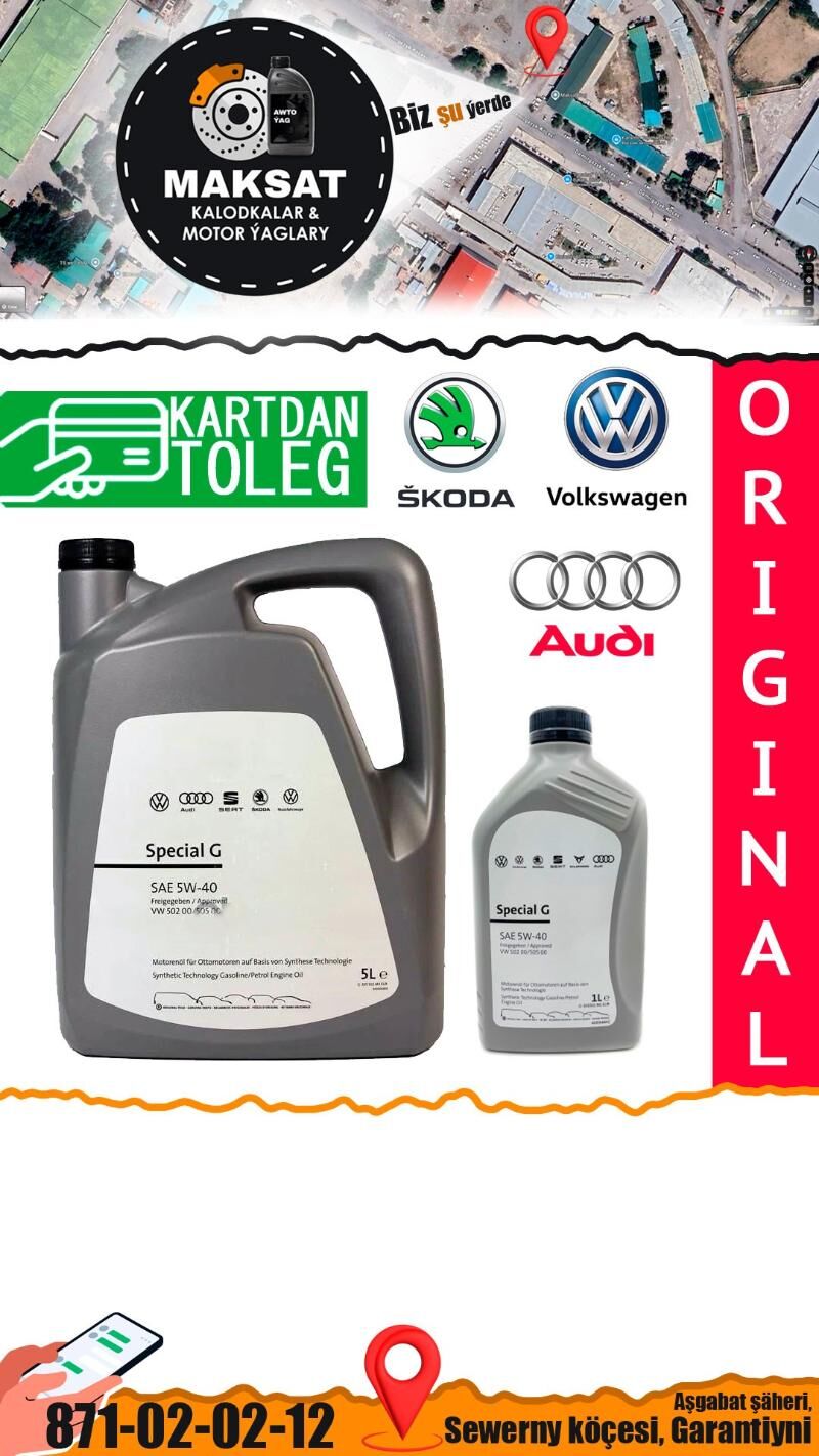 VALKSWAGEN AUDI ORIGINAL YAGY - Ашхабад - img 1