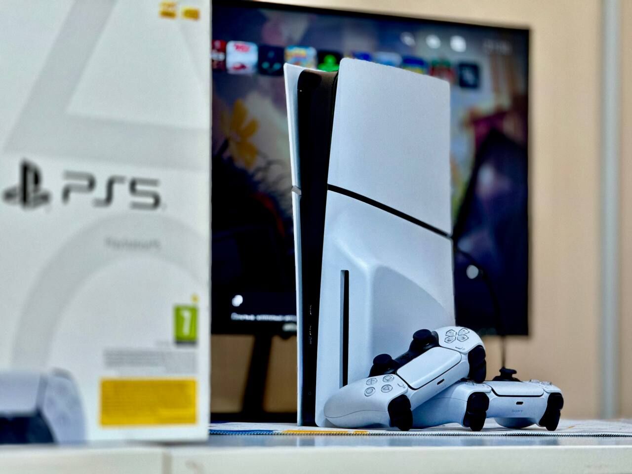 PS5 Slim 1TB + 12 игр+2 джойст - Ашхабад - img 4
