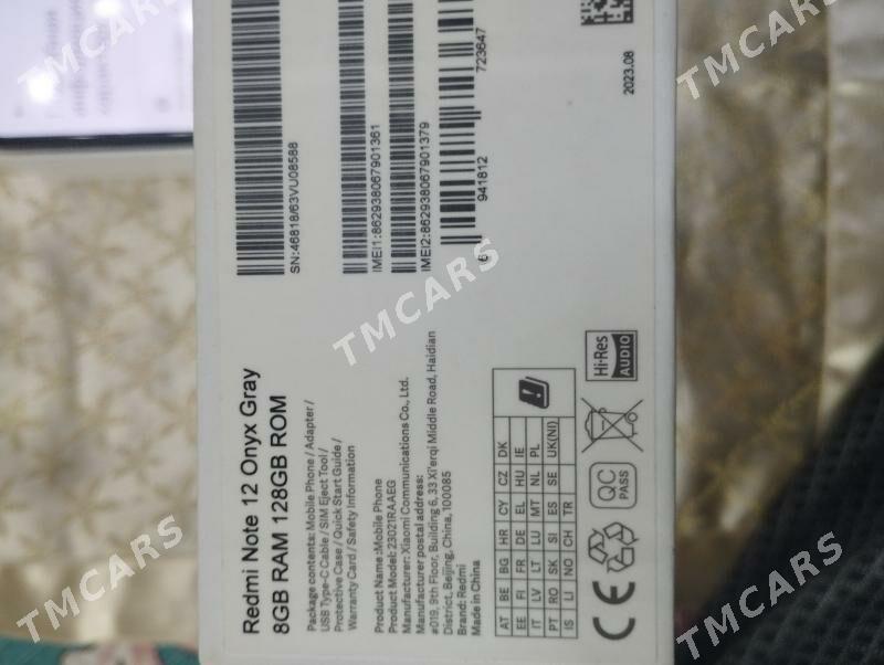 Redmi Note 12 Ram8+4 Rom128gb - Туркменабат - img 7