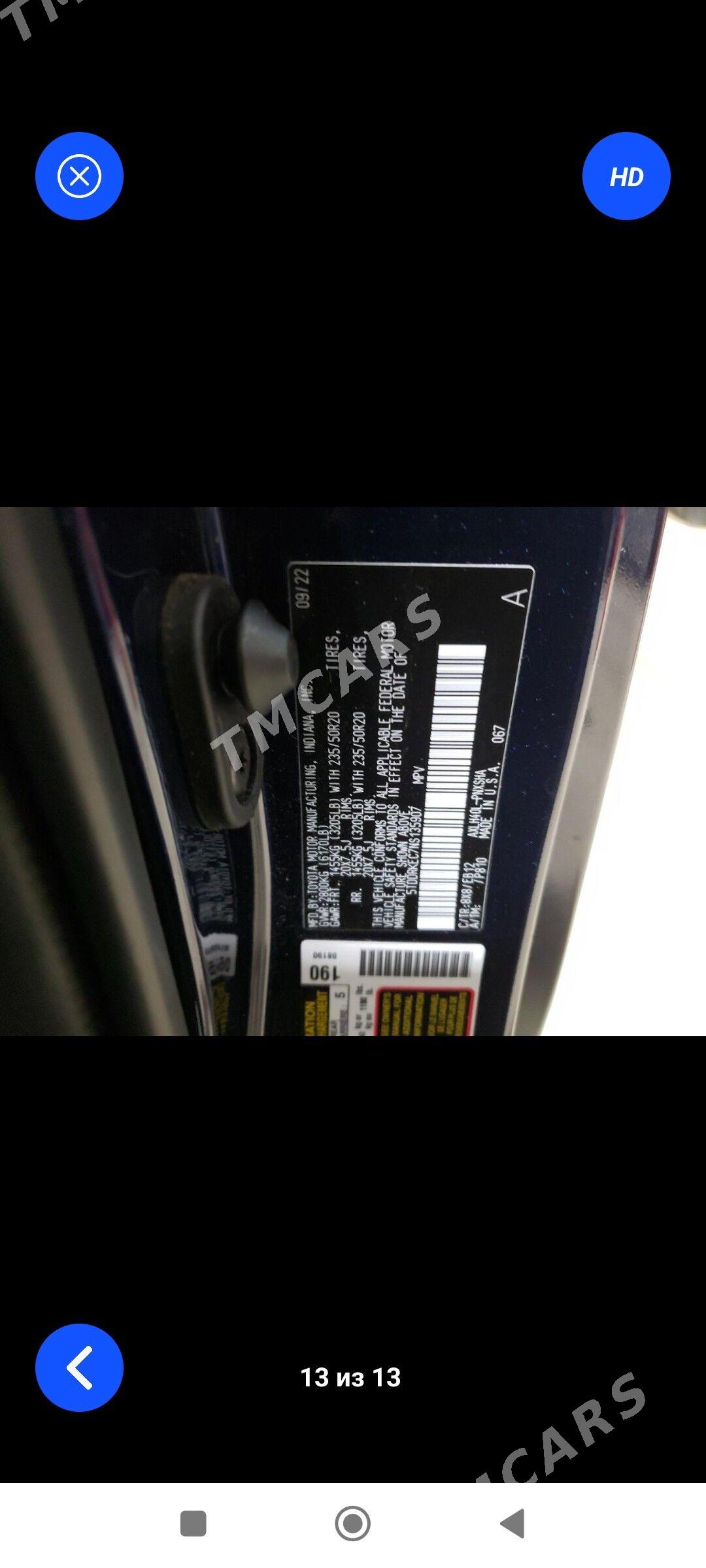Toyota Sienna 2022 - 360 000 TMT - Mary - img 2