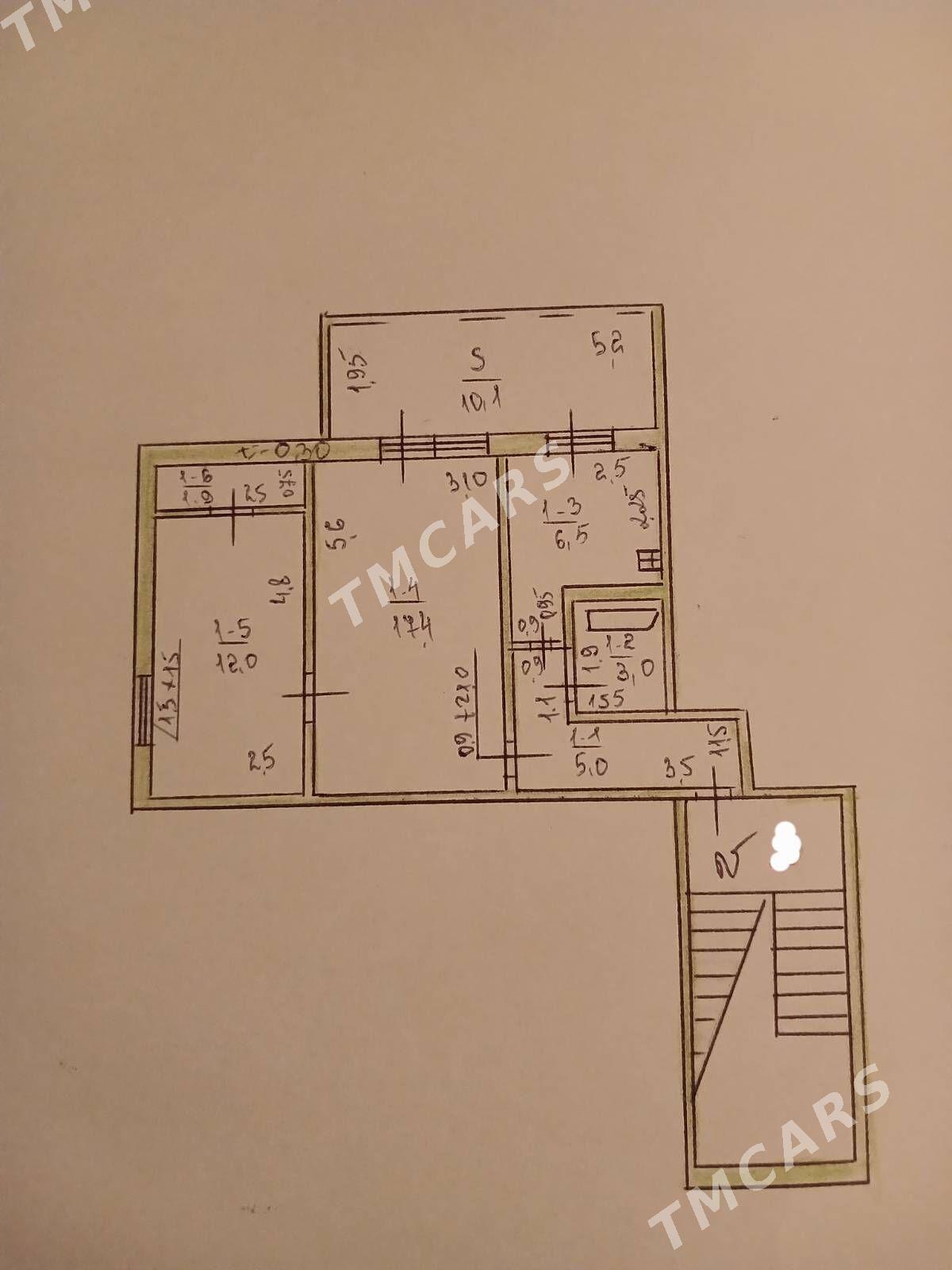 Мир 7/2 2 ком 8 этаж - Aşgabat - img 2