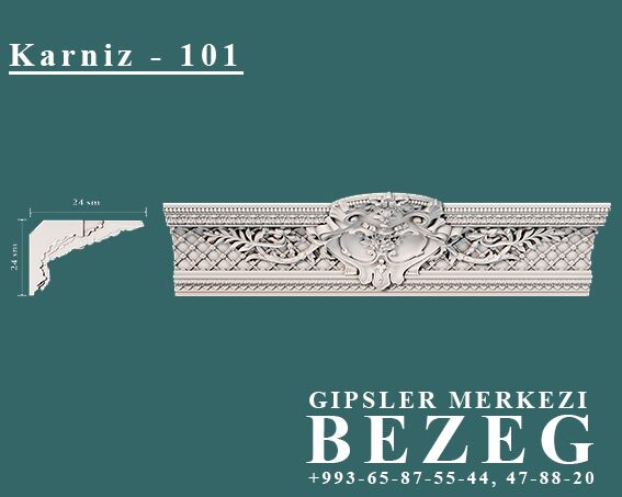 Nagyşly karnizler gips/гипс - ул. Московская (10 йыл абаданчылык ш.) - img 5