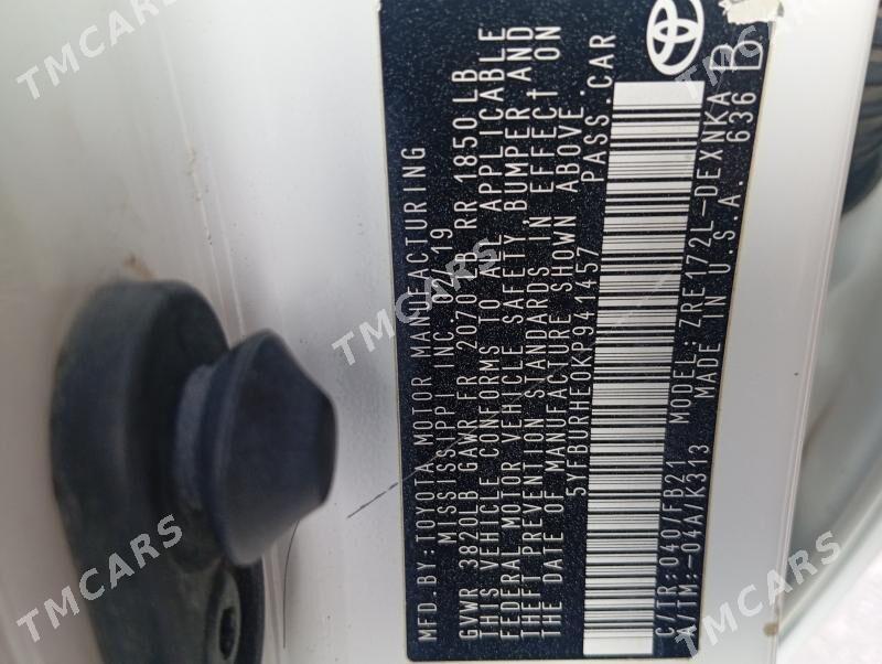 Toyota Corolla 2019 - 225 000 TMT - Aşgabat - img 2