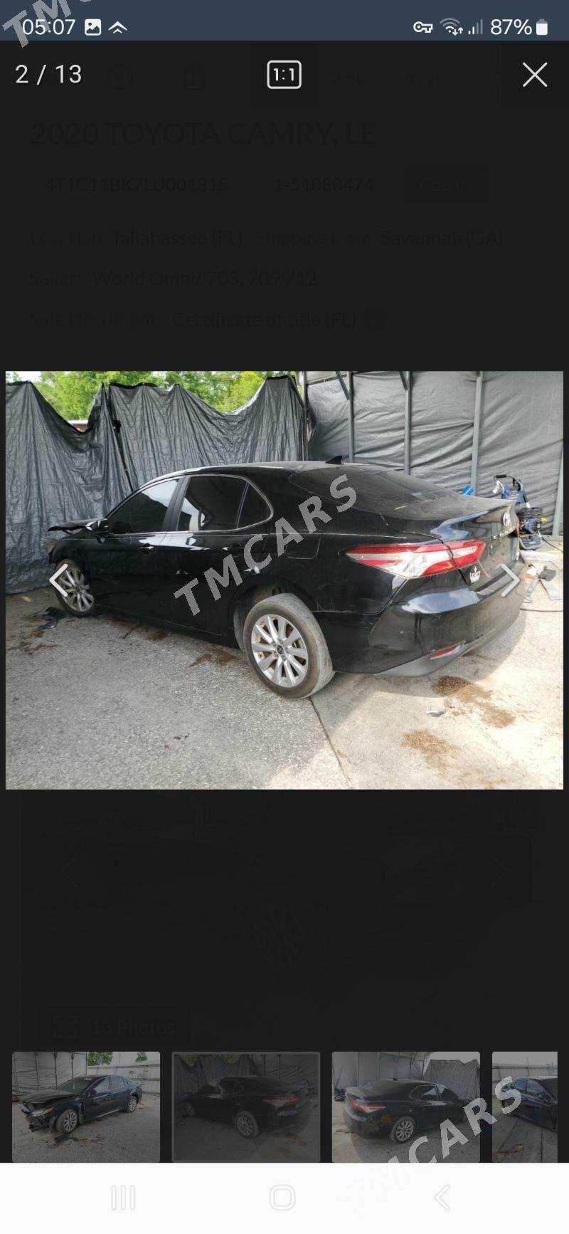 Toyota Camry 2020 - 278 000 TMT - Aşgabat - img 11