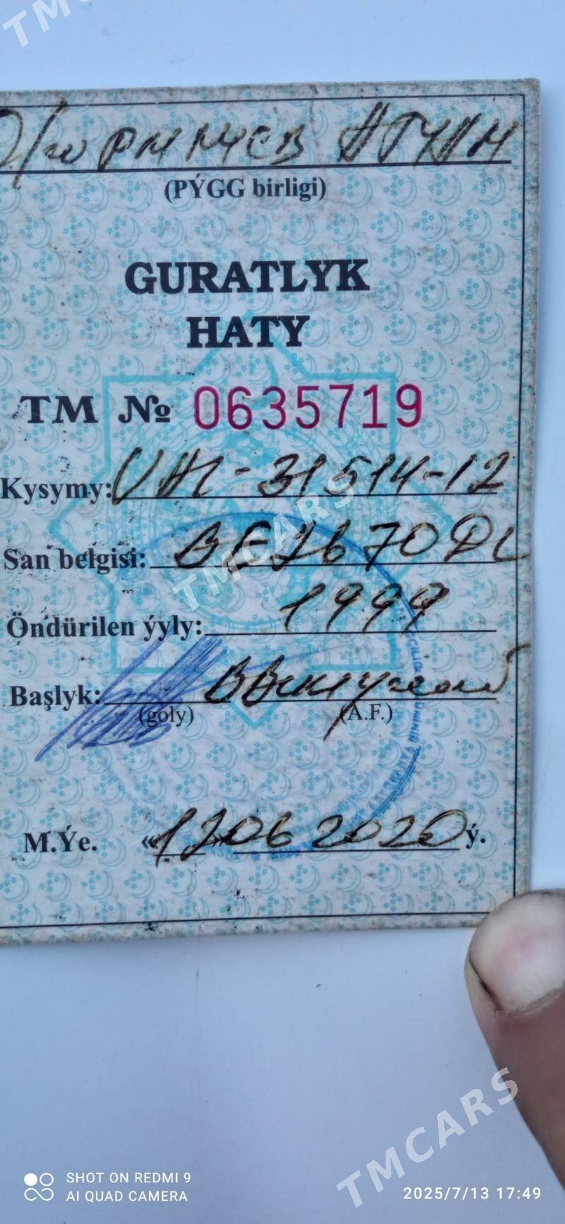 UAZ 469 1999 - 25 000 TMT - Daşoguz - img 4