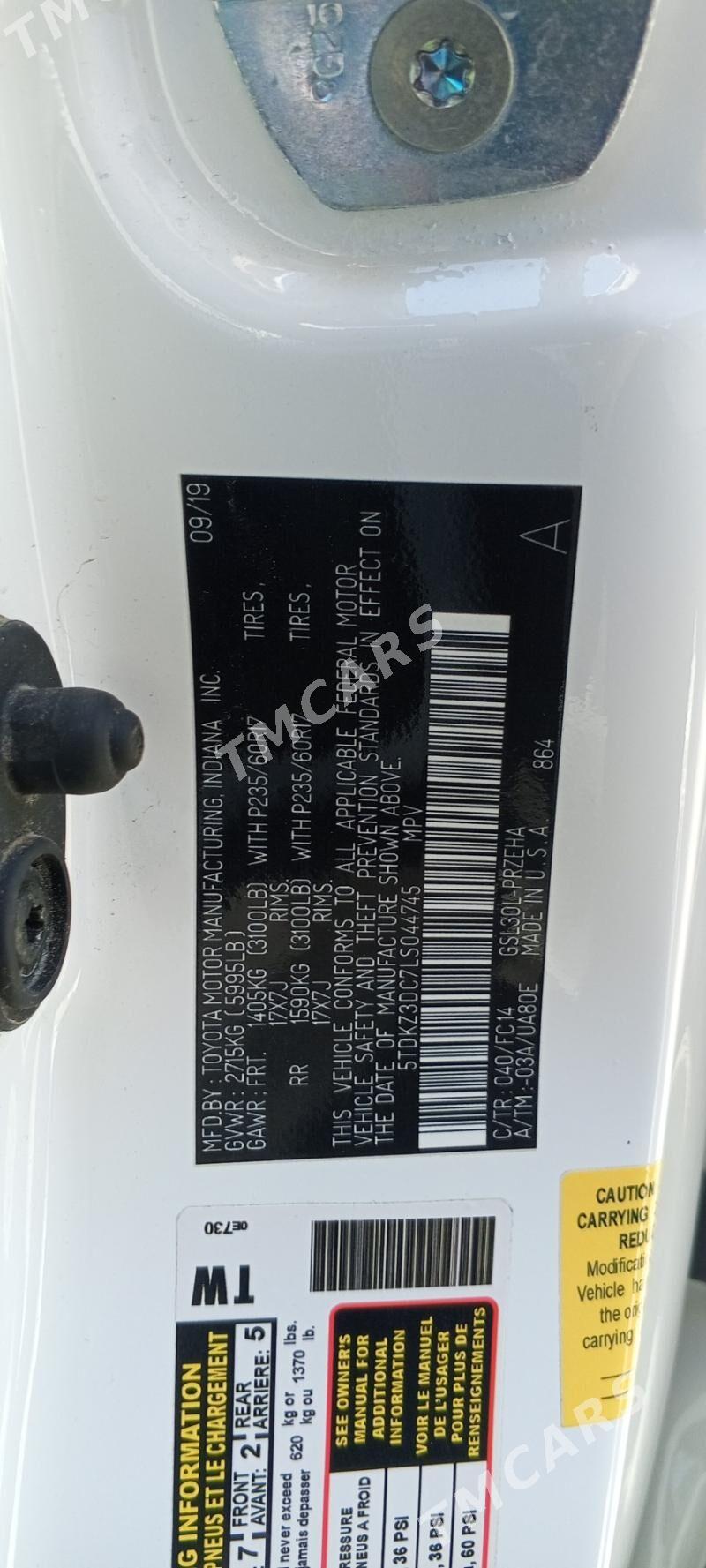Toyota Sienna 2019 - 310 000 TMT - Büzmeýin GRES - img 4