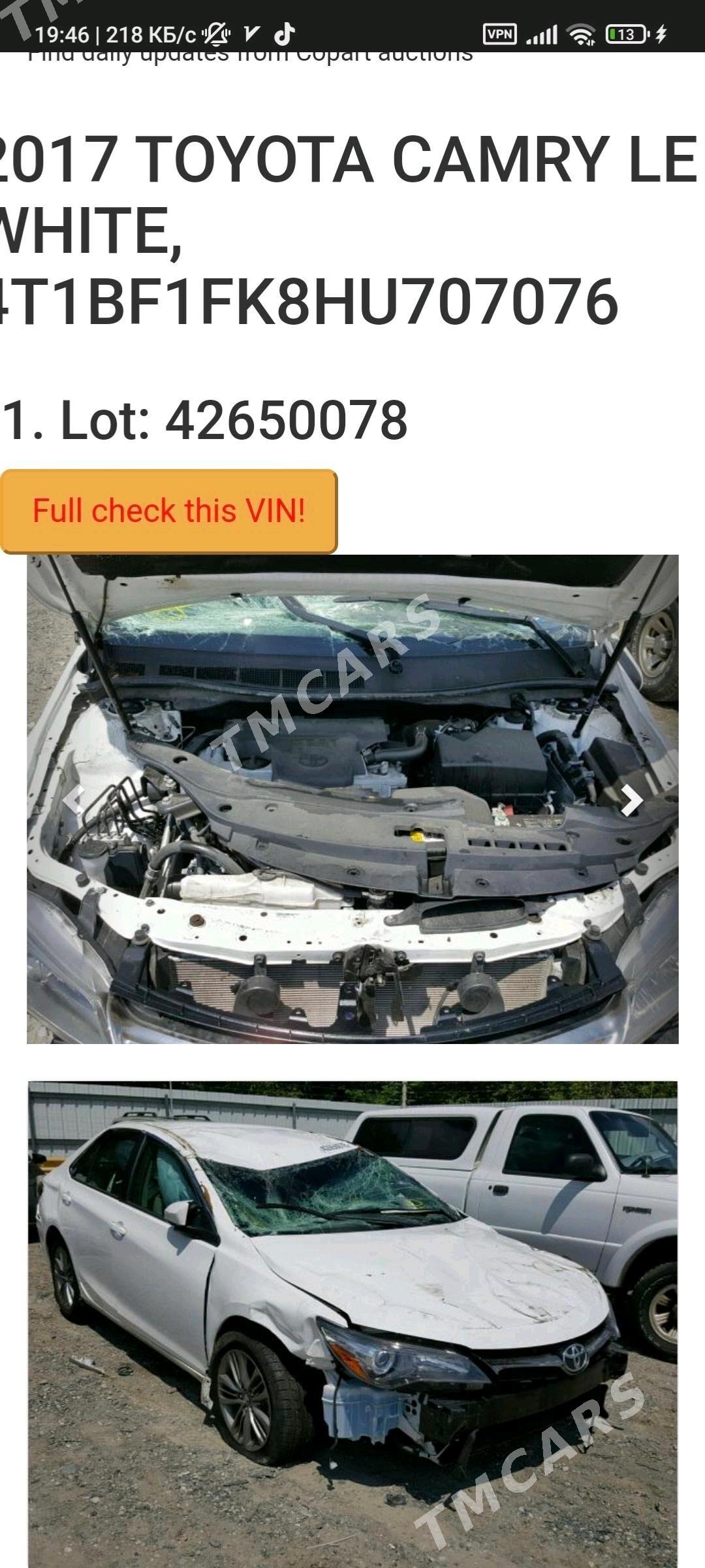 Toyota Camry 2017 - 235 000 TMT - Türkmenabat - img 6