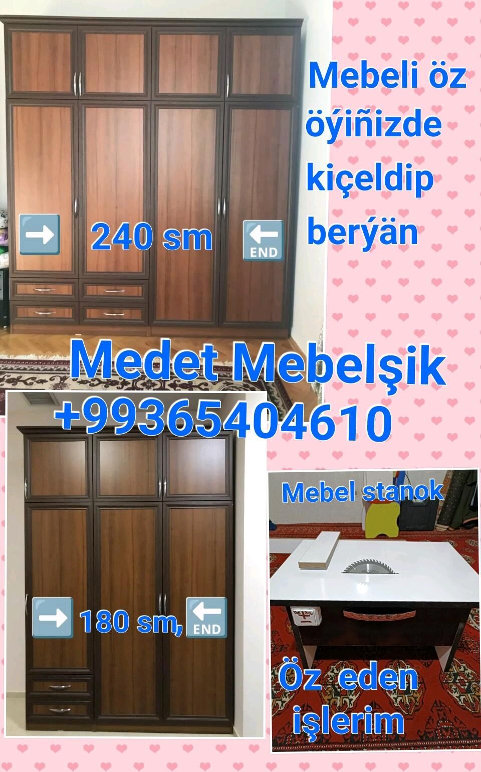 Mebel gocurmek sokmek duzmek - Aşgabat - img 3