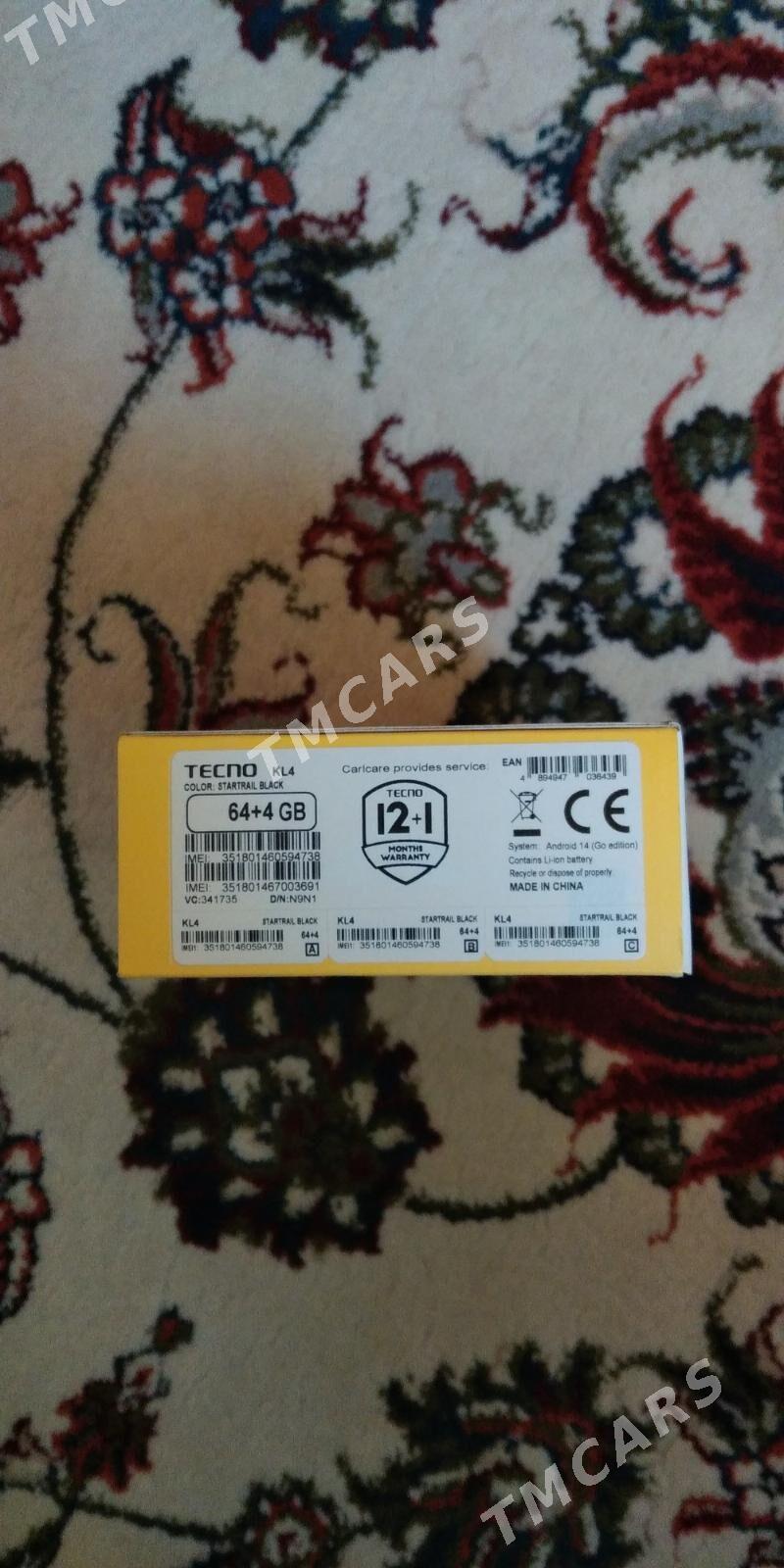 tecno GO1 4+4/64 - Aşgabat - img 3