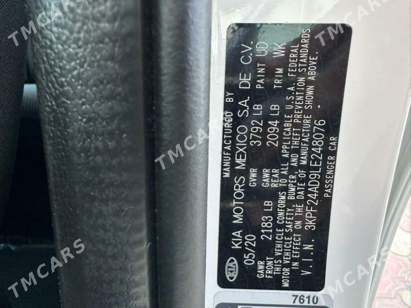 Kia Forte 2020 - 200 000 TMT - Мары - img 5