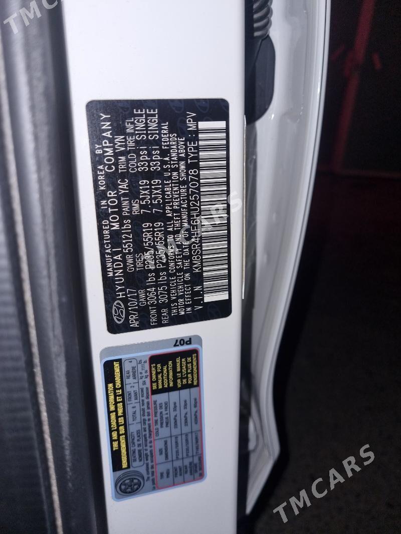 Hyundai Santa Fe 2017 - 280 000 TMT - Хитровка - img 10