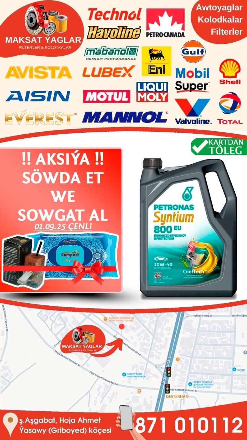 PETRONAS SYNTIUM YAG AKSIYA💥 - Aşgabat - img 3