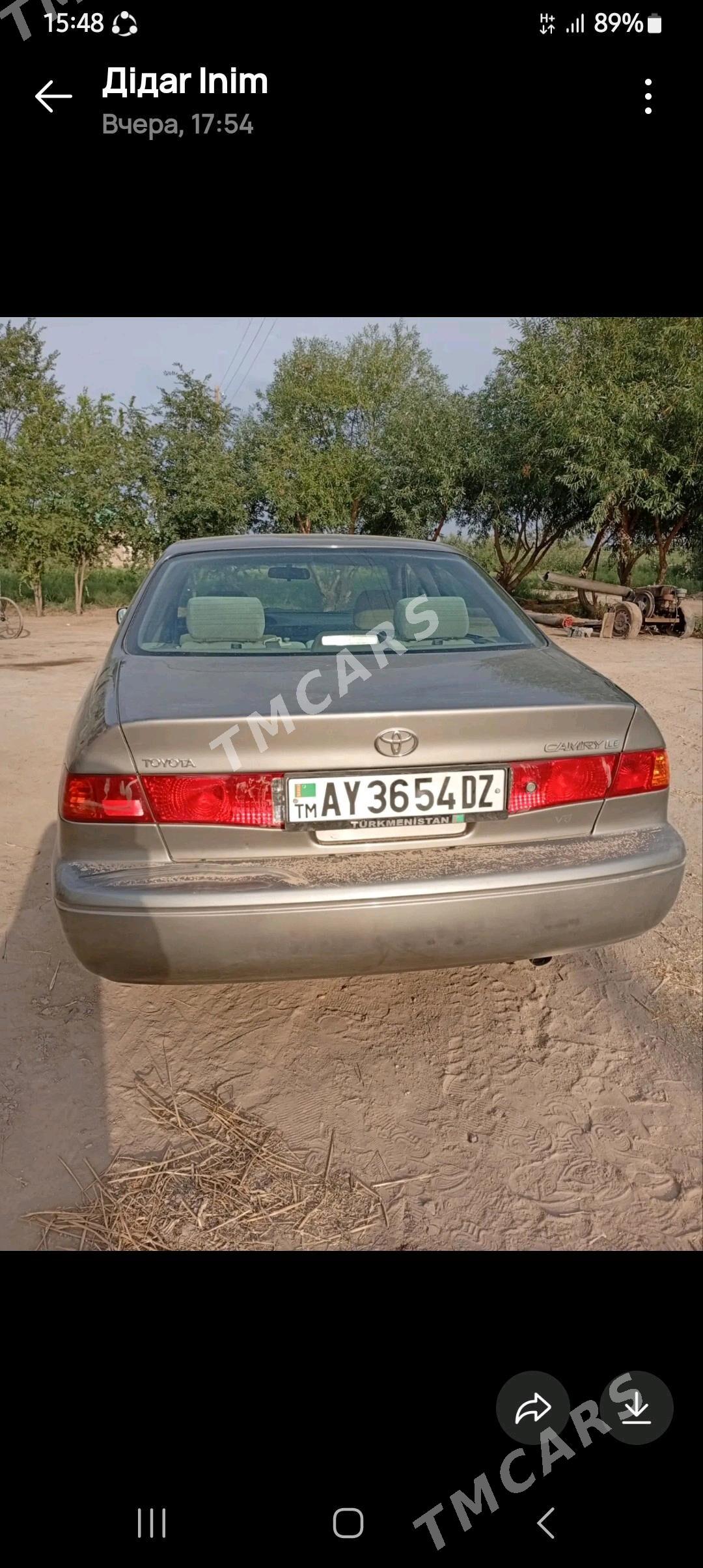 Toyota Camry 2001 - 160 000 TMT - Акдепе - img 3