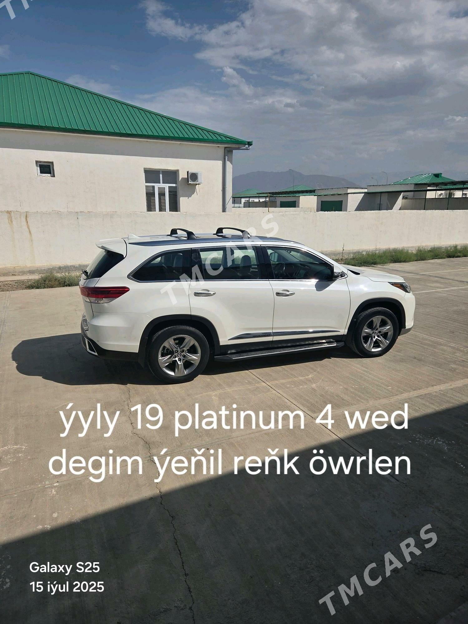 Toyota Highlander 2019 - 490 000 TMT - Гёкдепе - img 2
