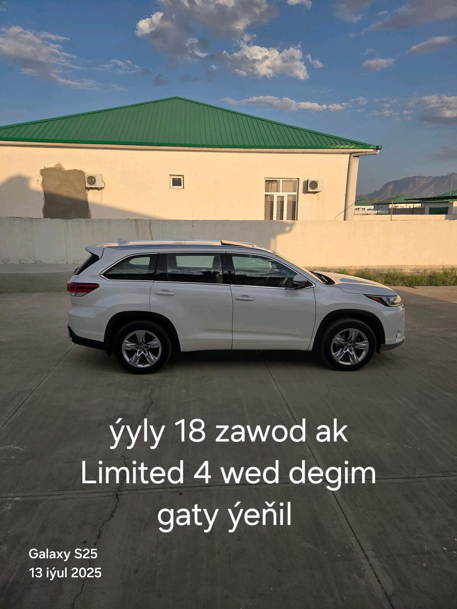Toyota Highlander 2018 - 520 000 TMT - Gökdepe - img 3