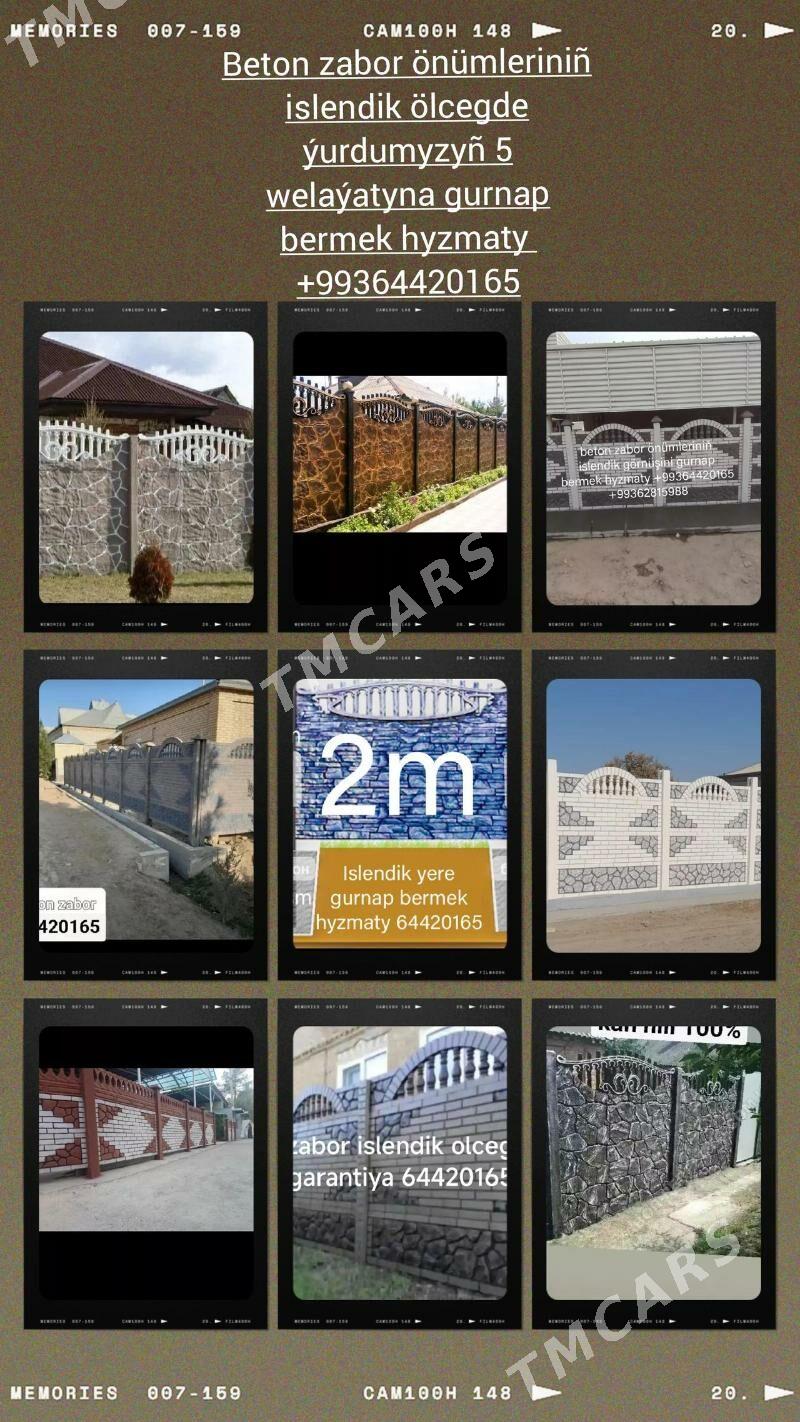 Beton zaborlar - Çärjew - img 6