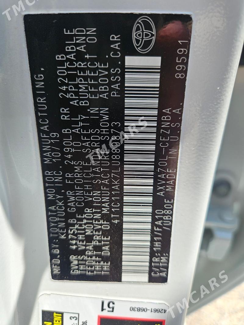 Toyota Camry 2019 - 288 000 TMT - Atatürk köç. - img 3