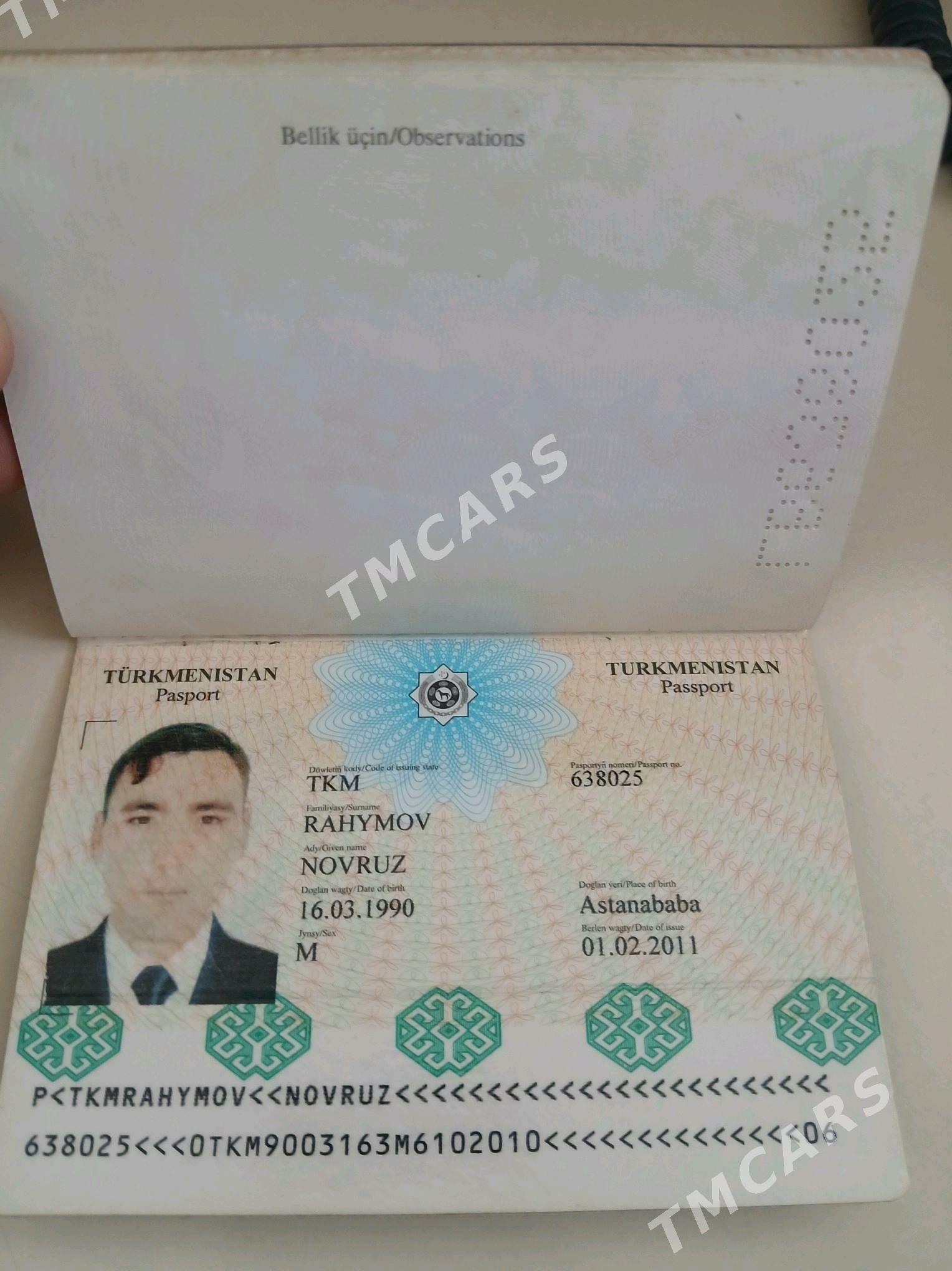 Passport - ул. Подвойского (Битарап Туркменистан шаёлы) - img 2