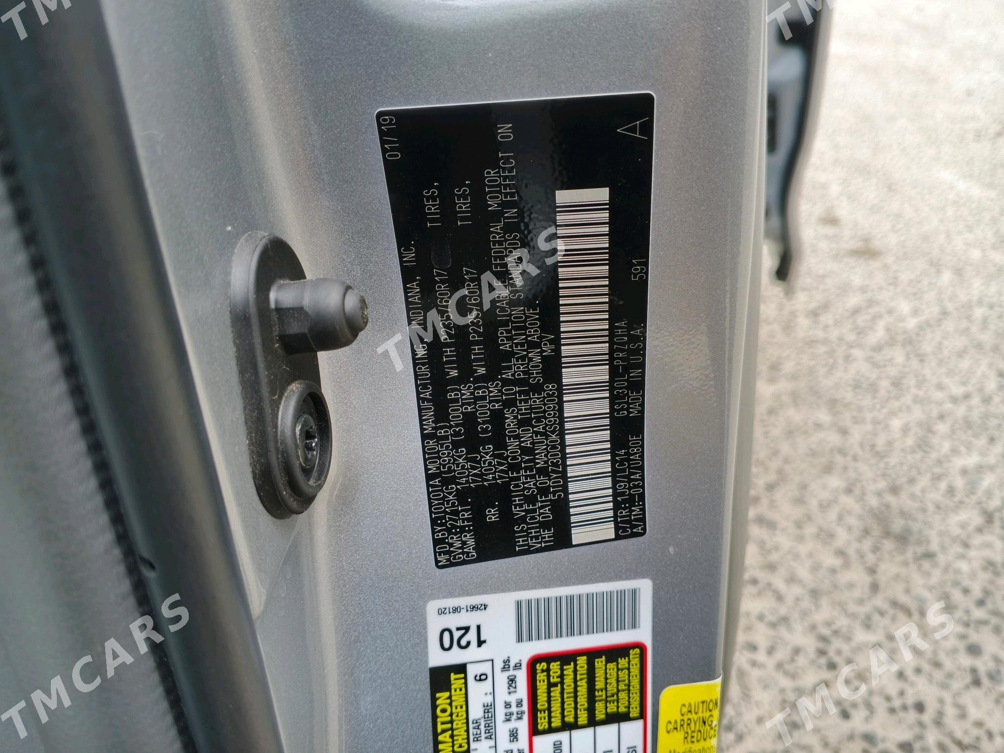 Toyota Sienna 2019 - 450 000 TMT - Мары - img 7