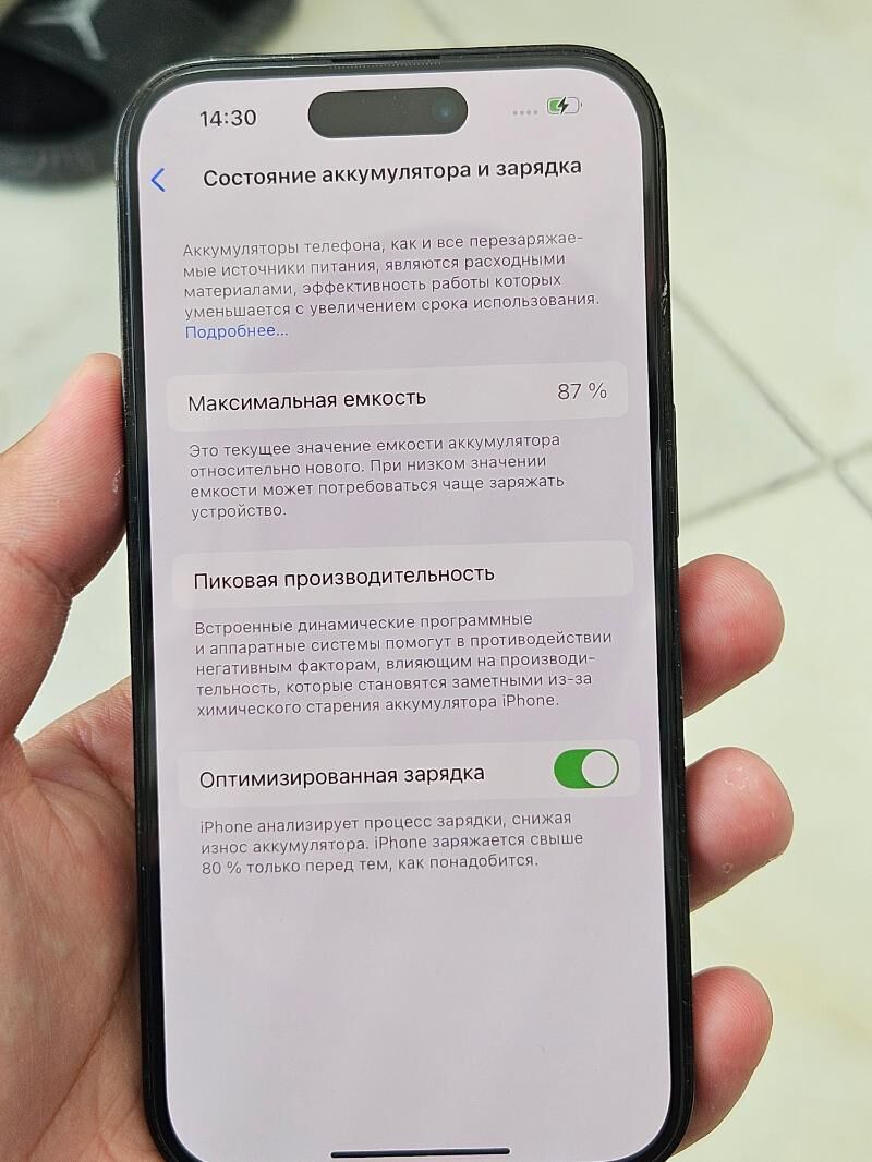 iphone 14pro 87% 128gb ZA - Aşgabat - img 6