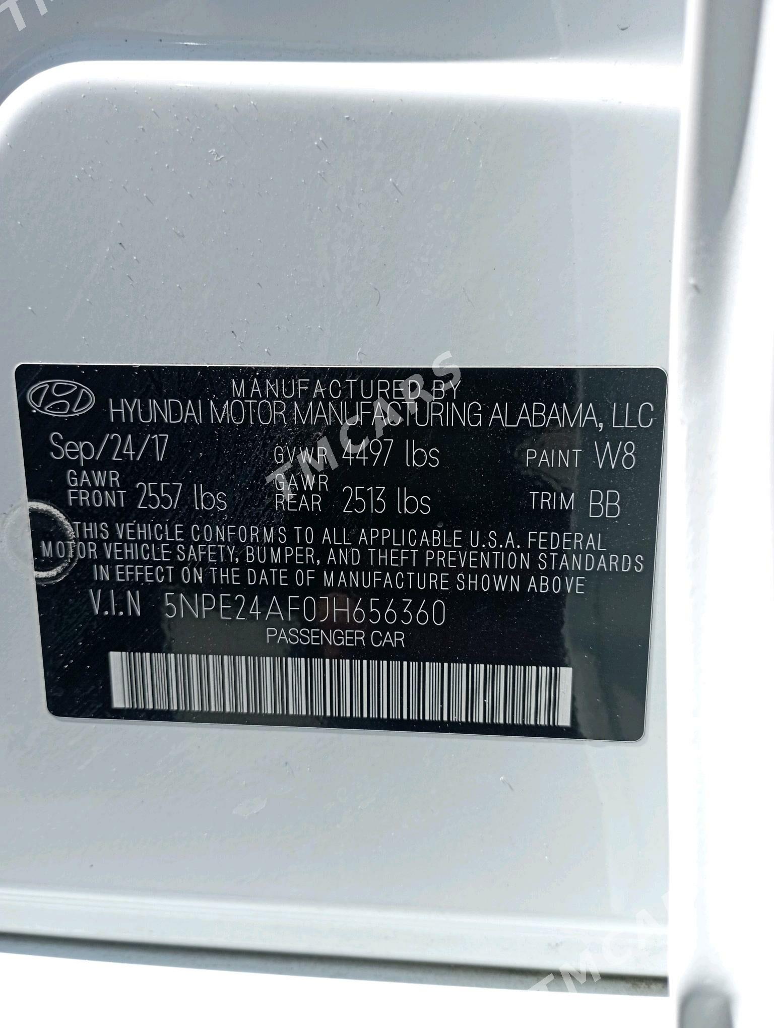 Hyundai Sonata 2018 - 192 000 TMT - Ашхабад - img 9