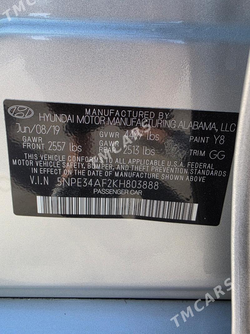 Hyundai Sonata 2019 - 210 000 TMT - Мары - img 2