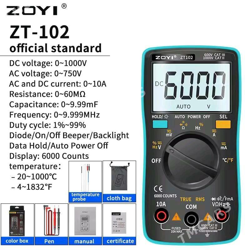 {A} tester multimetrZoyiZT-102 - Kerki - img 6