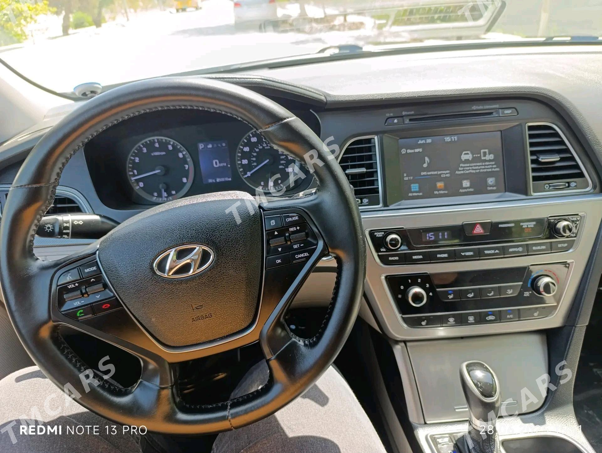 Hyundai Sonata 2016 - 200 000 TMT - Ашхабад - img 4