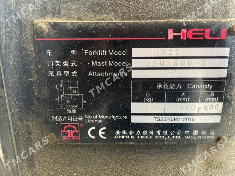 Heli CPCD20 2016 - 90 000 TMT - Aşgabat - img 5