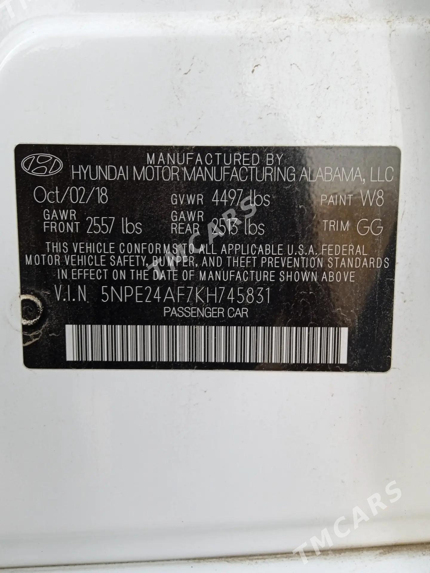Hyundai Sonata 2018 - 220 000 TMT - Дянев - img 6