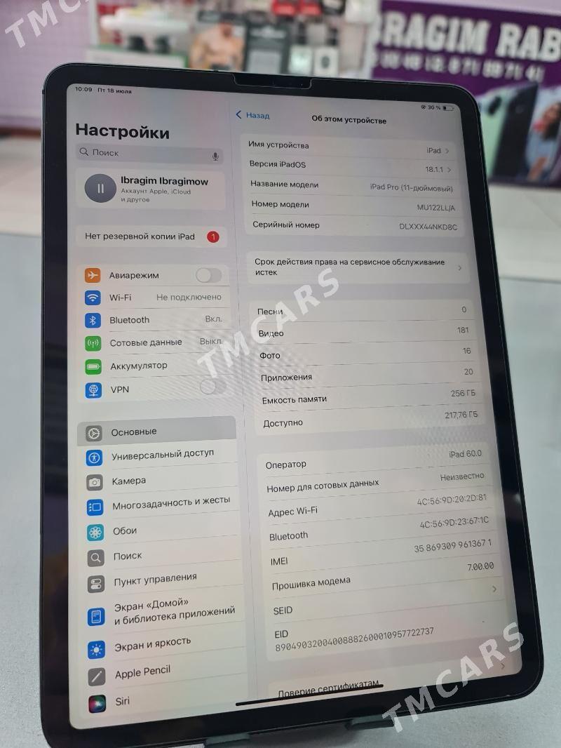 iPad Pro 11 inch 256GB - Гурбансолтан Едже - img 4