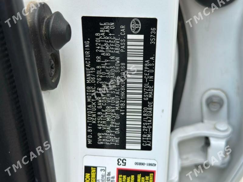 Toyota Camry 2019 - 405 000 TMT - Aşgabat - img 9