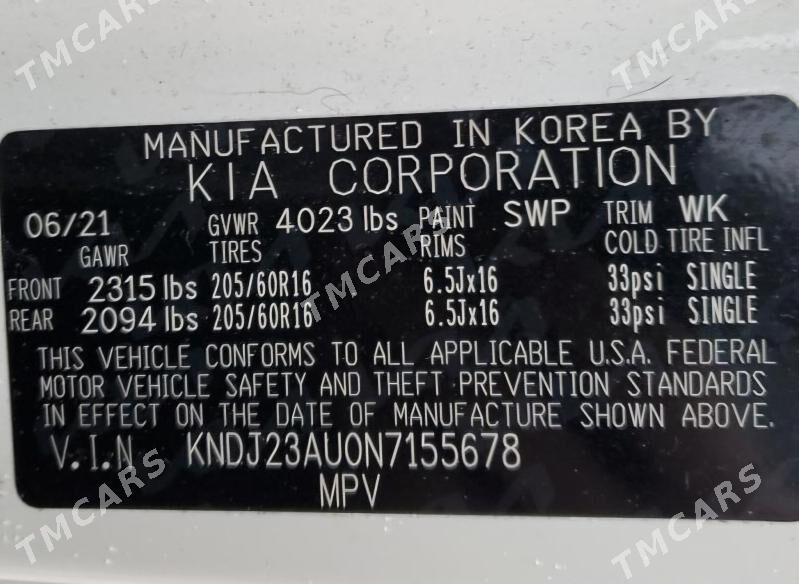 Kia Soul 2021 - 160 000 TMT - Ашхабад - img 5
