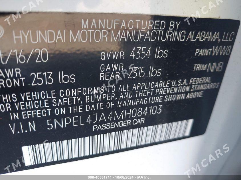 Hyundai Sonata 2020 - 300 000 TMT - Ашхабад - img 2