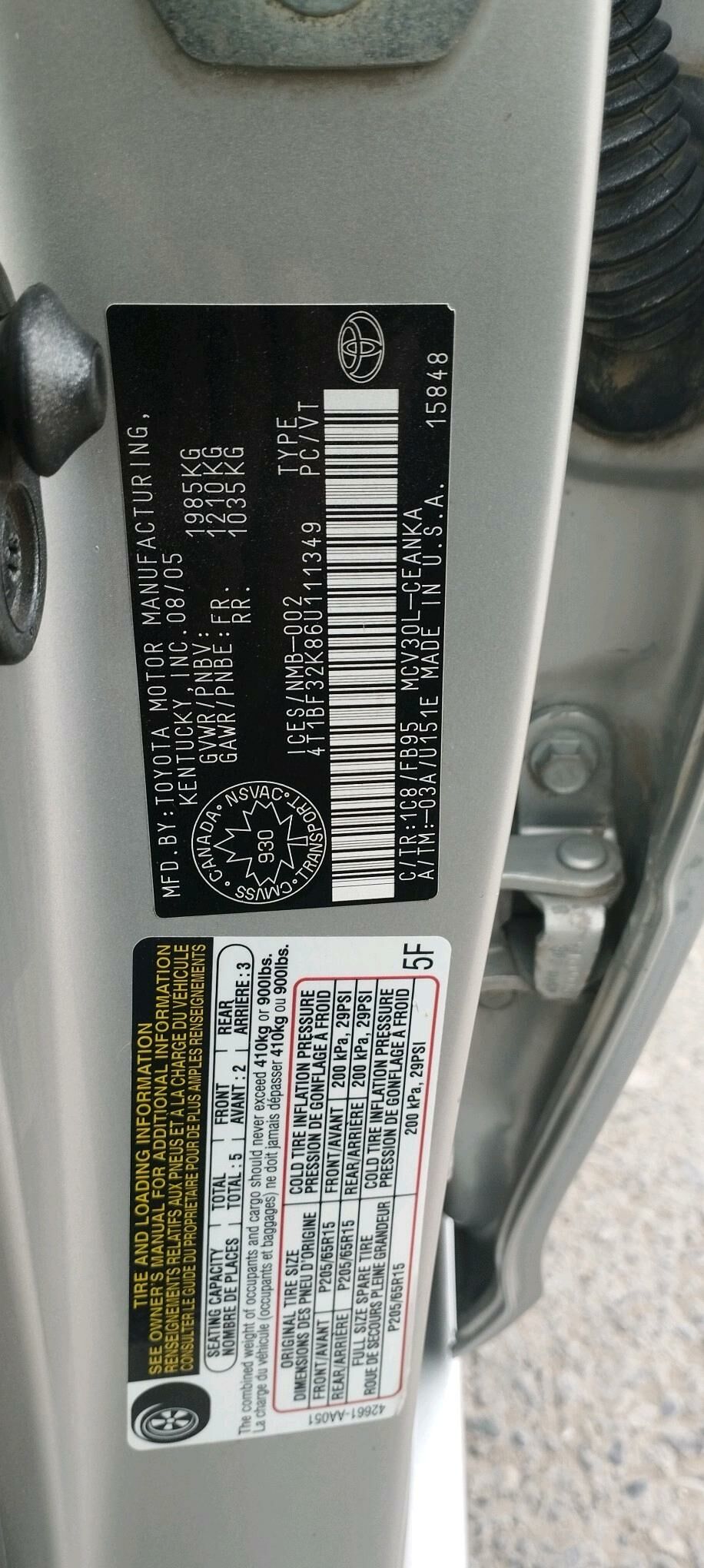 Toyota Camry 2005 - 190 000 TMT - Mary - img 5