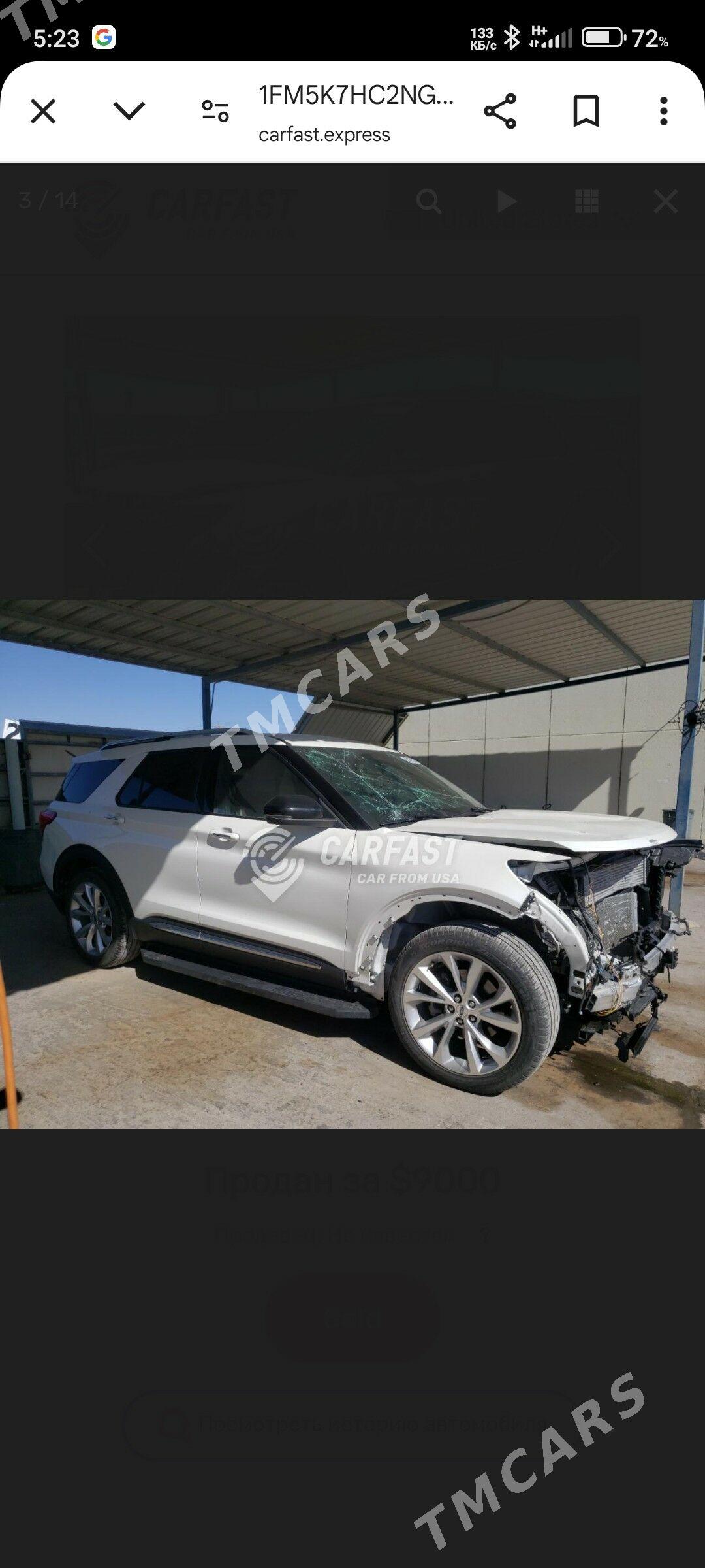 Ford Explorer 2022 - 450 000 TMT - ул. Подвойского (Битарап Туркменистан шаёлы) - img 7
