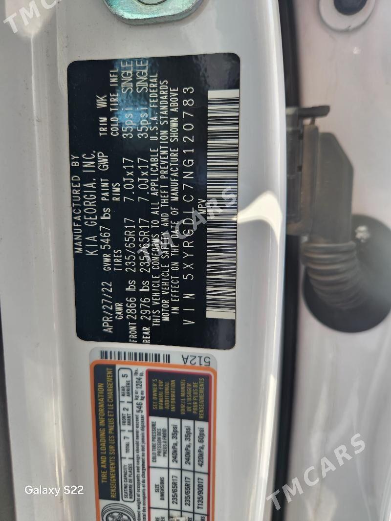 Kia Sorento 2022 - 295 000 TMT - 30 mkr - img 6