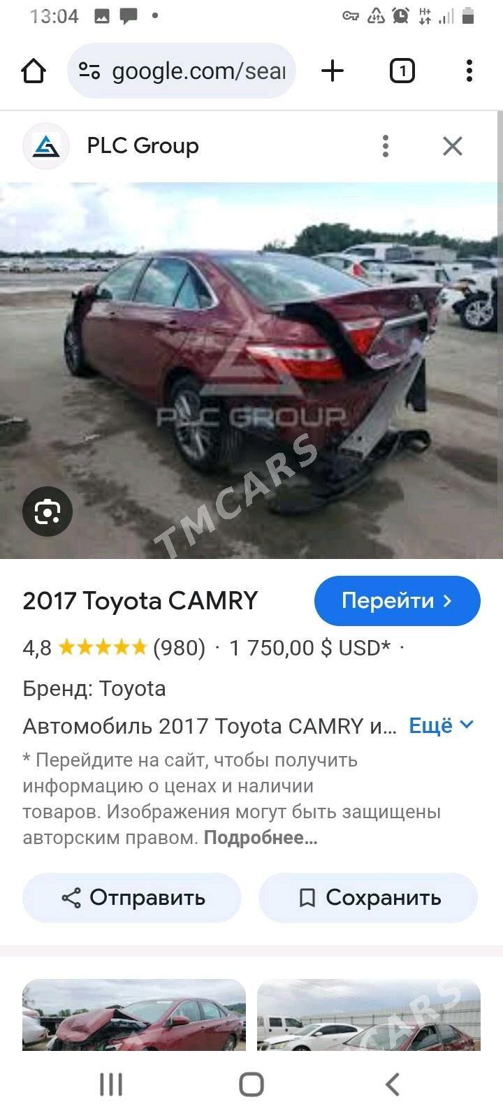 Toyota Camry 2017 - 235 000 TMT - Байрамали - img 8
