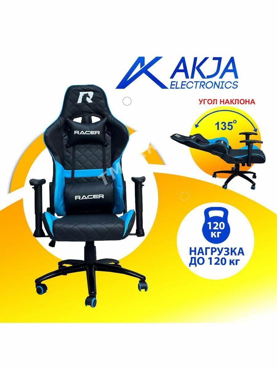 Игровое кресло Racer Blue Roan - Ашхабад - img 3