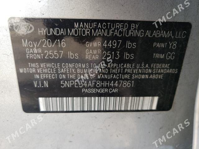 Hyundai Sonata 2016 - 195 000 TMT - Hitrowka - img 7