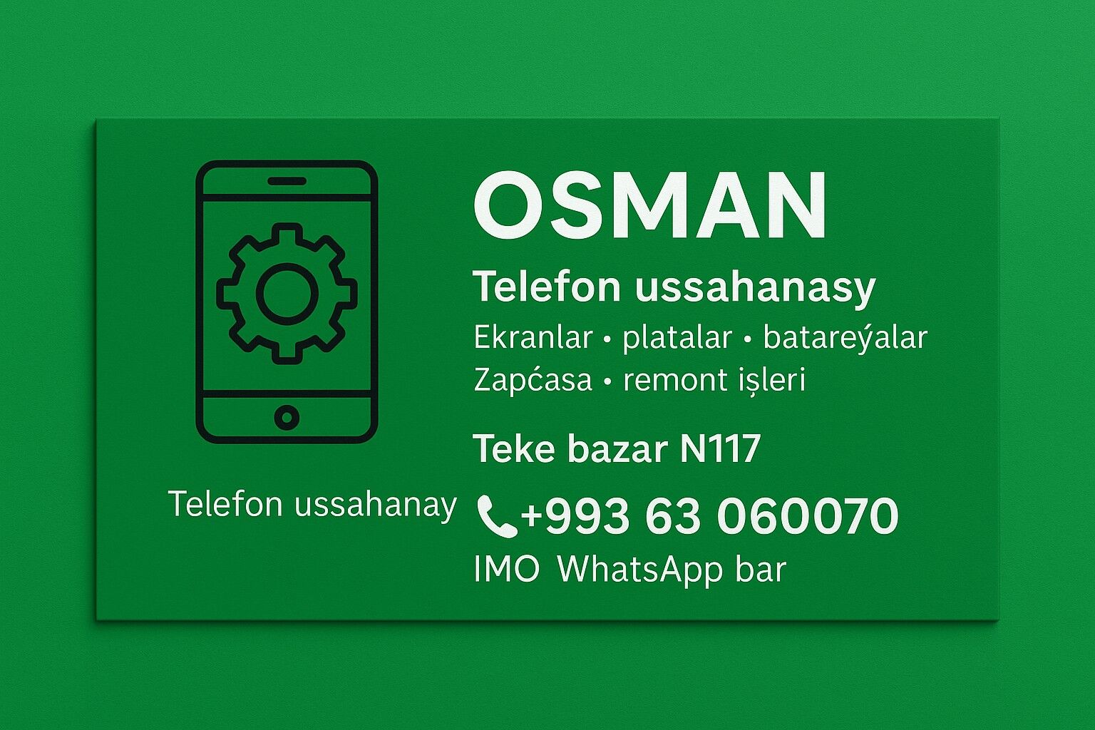 Telefon ussahanasy - Aşgabat - img 8