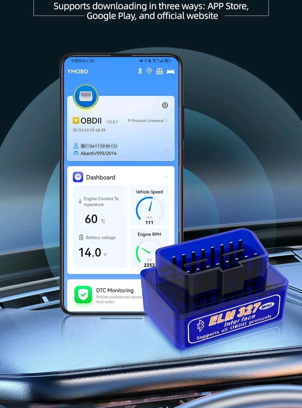 ELM327 BLUETOOTH OBD2 DIAGNOST 100 TMT - Aşgabat - img 2