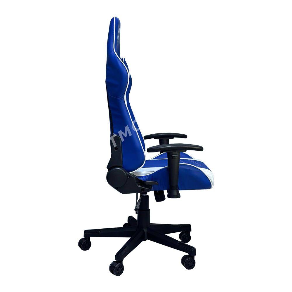 Крутое игровое кресло Racer Prince Blue White - Aşgabat - img 3